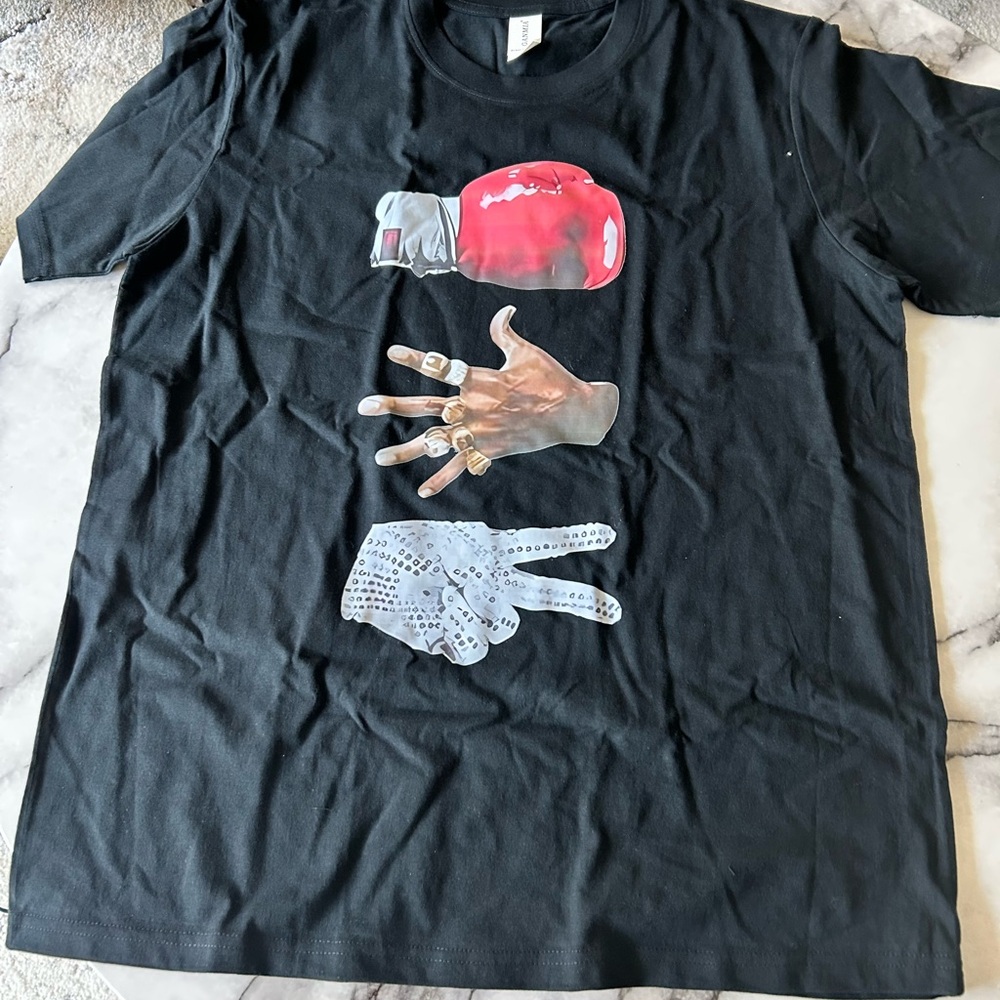 Black Graphic T-Shirt - 3 Mikes